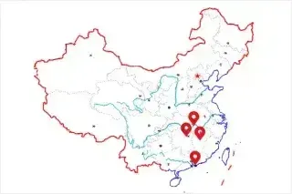 Large manufacturing facilities in 4 major cities in China. Large manufacturing facilities in 4 major cities in China.